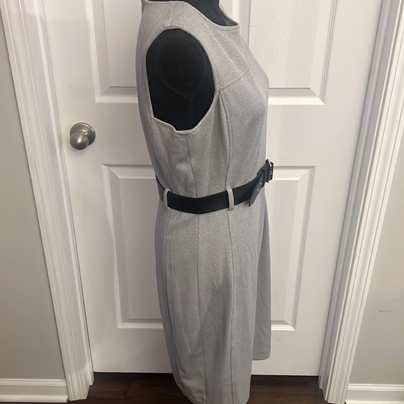 Calvin Klein Gray Belted Sheath Dress - Picture 4 of 4